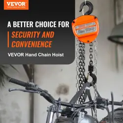 VEVOR HAND CHAIN HOIST, FOR GARAGE FACTORY DOCK