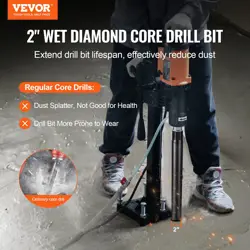 VEVOR CORE DRILL BIT, DIAMOND WET CORING BIT FOR CONCRETE BRICK