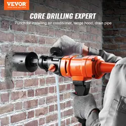VEVOR DIAMOND CORE DRILLING MACHINE, 4IN HANDHELD WET CONCRETE CORE RIG DRILL