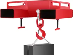 VEVOR FORKLIFT LIFTING HOOK, 6600LBS CAPACITY FORKLIFT LIFTING HOIST, RED MOBILE