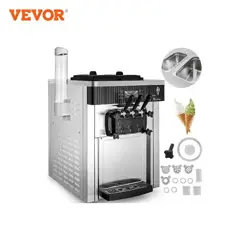VEVOR SOFT SERVE ICE CREAM MACHINE COMMERCIAL MAKER 20-28L/H YIELD 3 FLAVOR