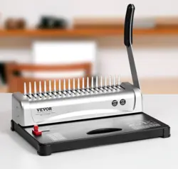VEVOR BINDING MACHINE COMB BINDING MACHINE 21-HOLES BINDING 450 SHEETS