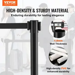 VEVOR CROWD CONTROL STANCHIONS, EXHIBITION