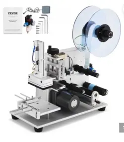 VEVOR ELECTRIC FLAT LABELING MACHINE, 25-60PCS/MIN FLAT SURFACE LABEL APPLICATOR