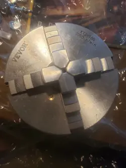 VEVOR LATHE CHUCK K12-160 6 INCH 4-JAW,MINI LATHE CHUCK QUALITY CAST IRON