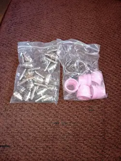 ELECTRODE TIPS CUPS RINGS FIT VEVOR CT520 PLASMA CUTTER 3 IN 1 WELDING MACHINE