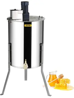 VEVOR ELECTRIC HONEY EXTRACTOR, 4/8 FRAME STAINLESS STEEL BEEKEEPING EXTRACTION,