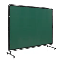 VEVOR WELDING SCREEN WITH FRAME, 6' X 8' WELDING CURTAIN SCREEN, FLAME-RESISTAN✔