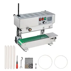 VEVOR CONTINUOUS BAND SEALE, HORIZONTAL SEALING MACHINE, BAND HEAT SEALER WIT...