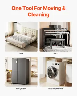 VEVOR FURNITURE DOLLY HEAVY DUTY FURNITURE MOVER WITH 5 WHEELS 3474 LBS CAPACITY