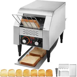 VEVOR COMMERCIAL CONVEYOR TOASTER 150 SLICES/HOUR COMMERCIAL TOASTER HEAVY DUTY