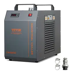 VEVOR INDUSTRIAL WATER CHILLER CW-5200 7L 13L/MIN LASER CHILLER WITH COMPRESSOR