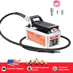  FOOT ACTUATED HYDRAULIC PUMP AIR TREADLE10,000 PSI 1/2 GAL RESERVOIR, NPT 3/8