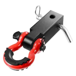SHACKLE HITCH RECEIVER 2 INCH D RING TOW MOUNT 52900 LB HEAVY DUTY TRAILER SUV