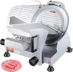 VEVOR COMMERCIAL MEAT SLICER, 10 INCH ELECTRIC FOOD SLICER, 240W FROZEN MEAT