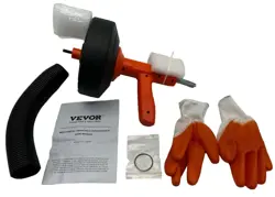 VEVOR 25FT HANDHELD DRAIN AUGER WITH DRILL ATTACHMENT FOR EFFICIENT CLOG REMOVAL