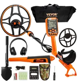 WATERPROOF METAL DETECTOR, 12” COIL, 39-50 ADJUSTABLE WITH LCD