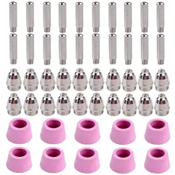 PLASMA CUTTER NOZZLES + ELECTRODES + CUPS FIT VEVOR CUT-50DF CUT-50 CUT-50P