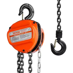 CHAIN HOIST G80 BLOCK HOIST RATCHET TYPE 2200LB CAPACITY 20FT LIFTER VEVOR