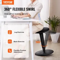 VEVOR WOBBLE CHAIR, HEIGHT-ADJUSTABLE (21.7-28.3