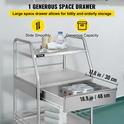 VEVOR MEDICAL TROLLEY