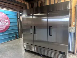 3 DOOR STAINLESS STEEL FREEZER (VEVOR BRAND)