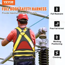 VEVOR SAFETY HARNESS, FULL BODY HARNESS, M