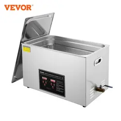VEVOR ULTRASONIC JEWELRY CLEANER WITH DIGITAL TIMER & HEATER, STAINLESS STEEL