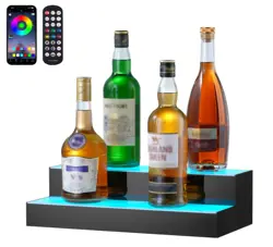 VEVOR LED LIQUOR DISPLAY SHELF, 2 LAYER, 16 INCHES
