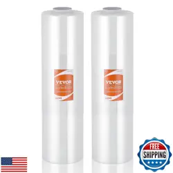 VEVOR STRETCH FILM, 15 INCHES X 1200 FEET, 80 GAUGE INDUSTRIAL STRENGTH CLEAR