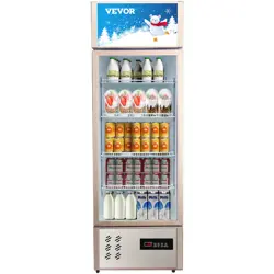 VEVOR COMMERCIAL MERCHANDISER REFRIGERATOR BEVERAGE COOLER 1 DOOR 22