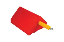 ORANGE WHEEL CHOCK, TIRE SIZE 27-32