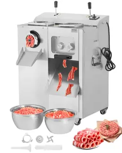 VEVOR COMMERCIAL ELECTRIC MEAT GRINDER SLICER 14 LBS/MIN SAUSAGE STUFFER MAKER
