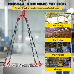VEVOR 5FT CHAIN SLING 5/16 INCH X 5 FT ENGINE LIFT CHAIN G80 ALLOY STEEL ENGINE