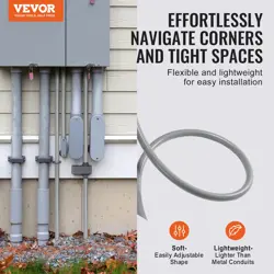 VEVOR 1/2-INCH FLEXIBLE ELECTRICAL CONDUIT, 100 FT, IP65