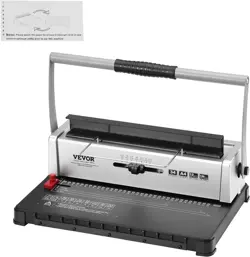 VEVOR COIL SPIRAL BINDING MACHINE BOOK MAKER ELECTRIC BINDING 120 BINDING SPINES