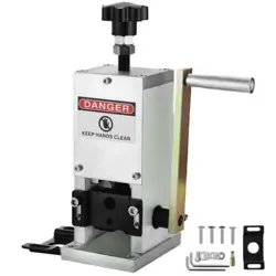 VEVOR MANUAL WIRE STRIPPING MACHINE 0.06-0.98 INCHES WIRE STRIPPER MACHINE