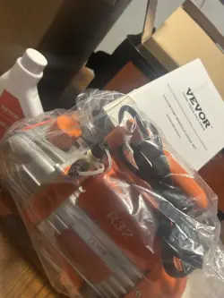 VEVOR 1/4 HP HVAC VACUUM PUMP AND GAUGE SET 4 CFM MANIFOLD GAUGE KIT