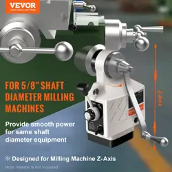 VEVOR Z-AXIS POWER FEED FOR MILLING MACHINE, 450 IN-LB TORQUE, 0-200RPM ADJUSTAB