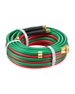 VEVOR OXYGEN ACETYLENE HOSE 1/4-INCH X 25FT T HOSE 300PSI MAX WORKING PRESSURE