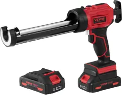 US VEVOR CORDLESS CAULKING GUN 10OZ/300ML, 20V ELECTRIC CAULKING GUN 4 ADJUSTABL