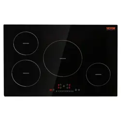 VEVOR ELECTRIC COOKTOP, 4 BURNERS, 30'' INDUCTION STOVE TOP, BUILT-IN MAGNETIC C