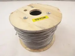 1000' VEVOR STAINLESS STEEL CABLE 3.3MM T316 FOR MARINE GRADE DECK RAILING/FENCE
