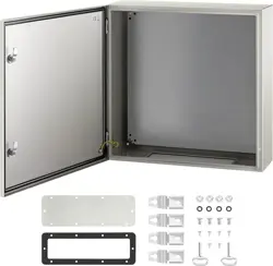 VEVOR NEMA STEEL ENCLOSURE, NEMA 4X STEEL ELECTRICAL BOX, IP66 WATERPROOF