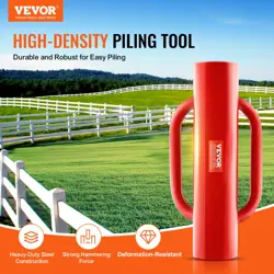 VEVOR FENCE POST DRIVER WITH HANDLES 2.7 IN INNER DIAMETER T POST POLE POUNDER