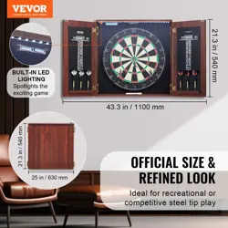 DARTBOARD AND CABINET