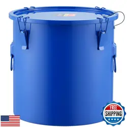 VEVOR FRYER GREASE BUCKET, 10 GAL OIL DISPOSAL CADDY CARBON STEEL FRYER OIL B