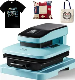 VEVOR AUTO HEAT PRESS MACHINE FOR T SHIRTS, 15X15 SMART PRESS MACHINE