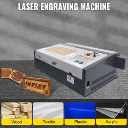 VEVOR 50W CO2 LASER ENGRAVER MACHINE CUTTER CUTTING ENGRAVING 400X400MM