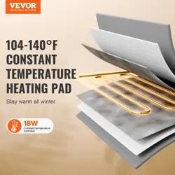 VEVOR ELEVATED HEATED CAT HOUSE CUBOID KITTY SHELTER WITH HEATED PAD GREEN (S)